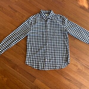 Crewcuts Black and White Checkered Button Down Shirt